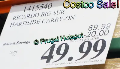 Ricardo Beverly Hills Big Sur Hardside Carry-on | Costco Sale Price