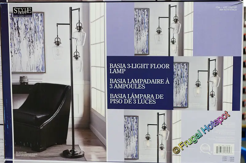 StyleCraft Basia 3-Light Floor Lamp | Costco