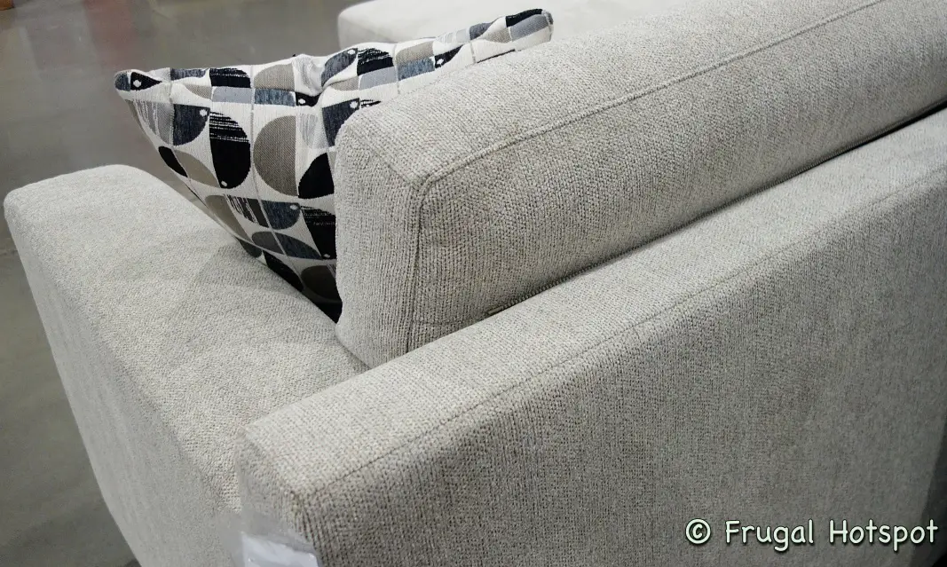 Synergy Home Raylin Fabric Sectional | Costco Display rear view