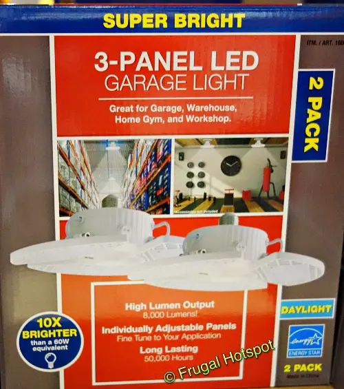 3 Panel LED Garage Light 2 pack | Costco