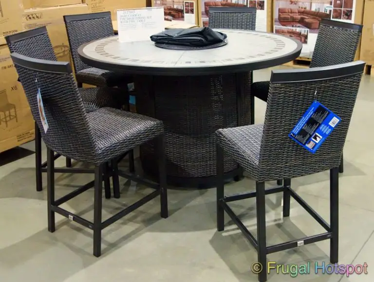 Agio Conway High Dining Set w/Fire Table at Costco! Frugal Hotspot