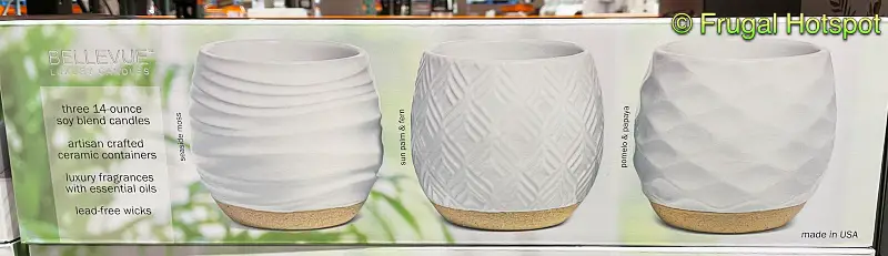 Bellevue Luxury White Ceramic Candles | Costco