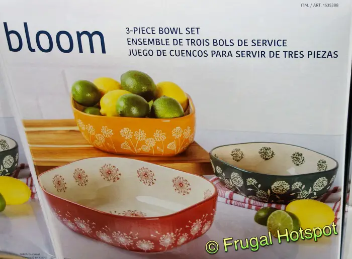 Bloom 3 Piece Bowl Set | Costco