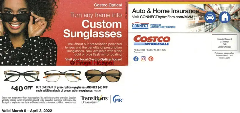 Costco Coupon Book MARCH 2022 Back Cover