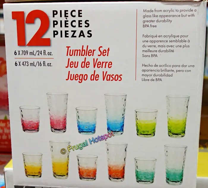 Jia Wei Tumbler Set 12 piece | Costco