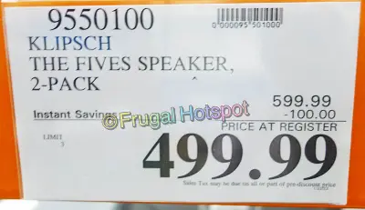Klipsch The Fives Speakers | Costco Sale Price