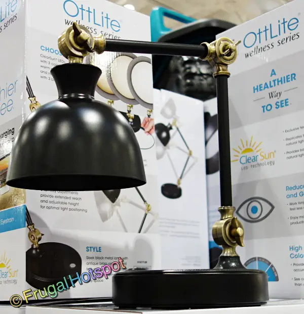 OttLite LED Desk Lamp with Wireless Charging Base | Costco Display