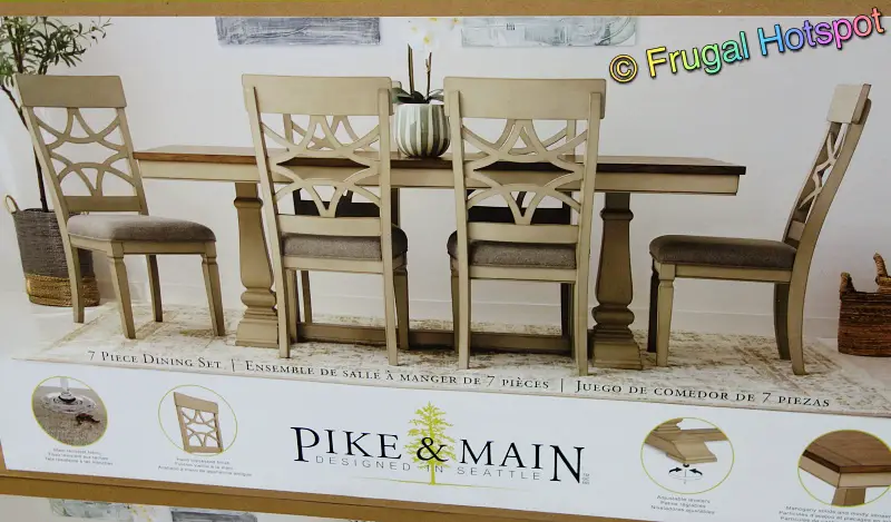Pike & Main Quinn 7 Piece Dining Set | Costco