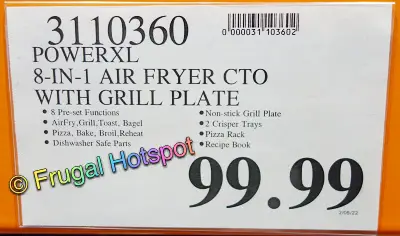 PowerXL Air Fryer Grill | Costco Price