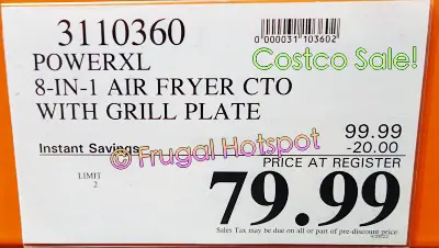 PowerXL Air Fryer Grill | Costco Sale Price