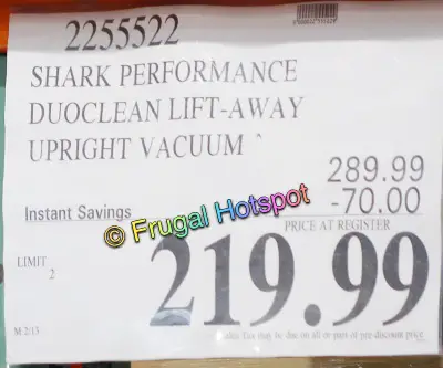 Shark DuoClean Lift Away Upright Vacuum | Costco Sale Price