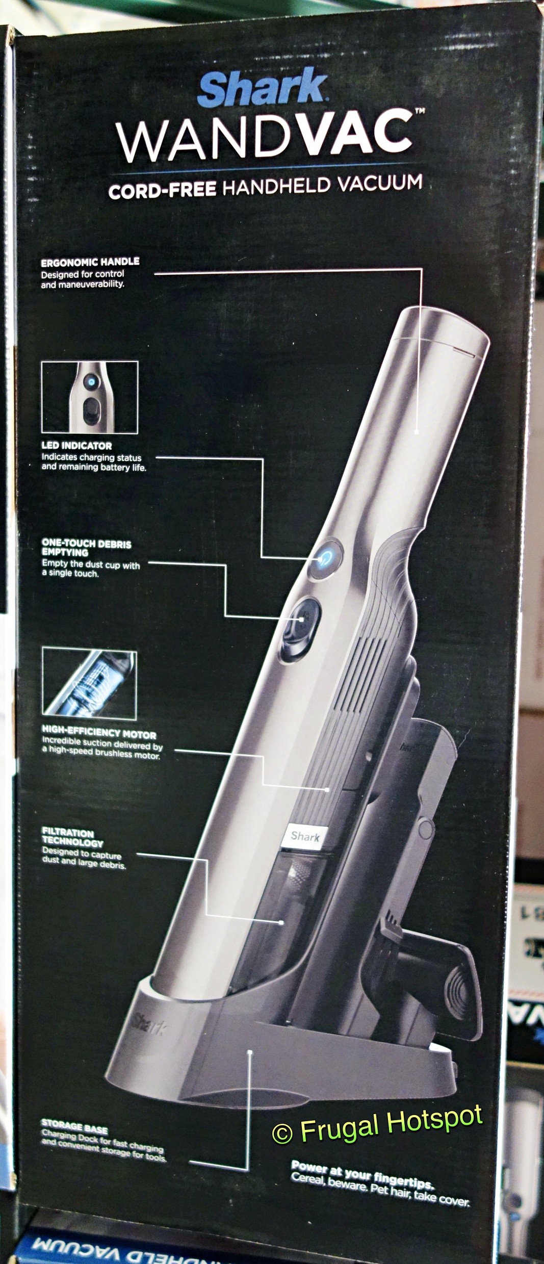 Shark Wandvac Cord-Free Vacuum details | Costco
