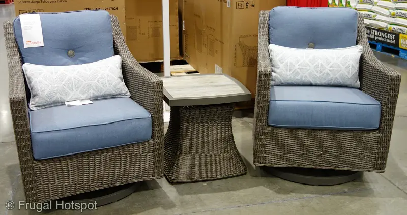 SunVilla Malibu 3-piece Woven Balcony Seating Set | Costco Display 2