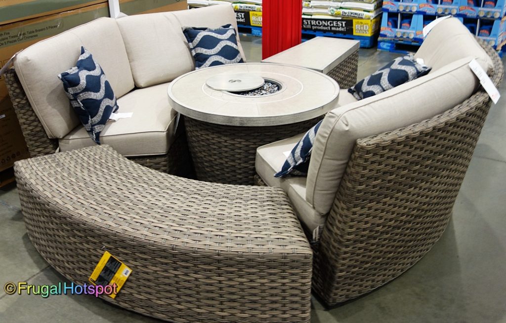 Sunvilla Laguna Woven Sectional w/ Fire Table at Costco! Frugal Hotspot