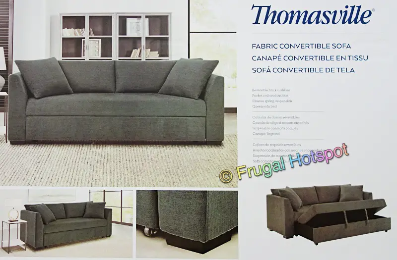 Thomasville Marion Fabric Convertible Sofa Bed | Costco