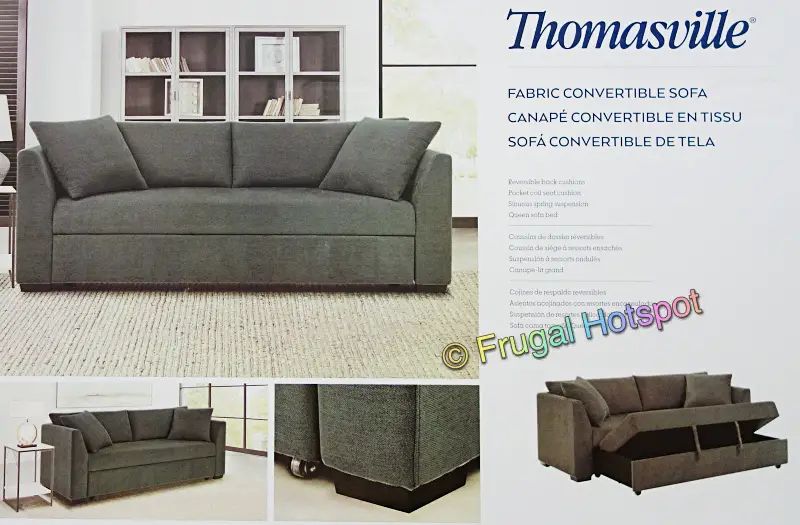 thomasville marion fabric convertible sofa bed