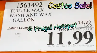 Turtle Wax HyperFoam Wash & Wax 128 oz | Costco Sale Price