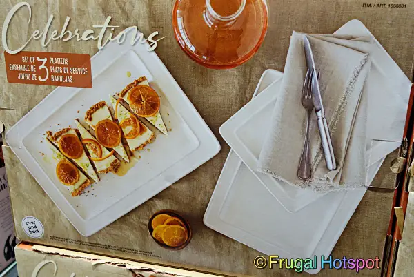 overandback Celebrations 3 piece Platters | Costco