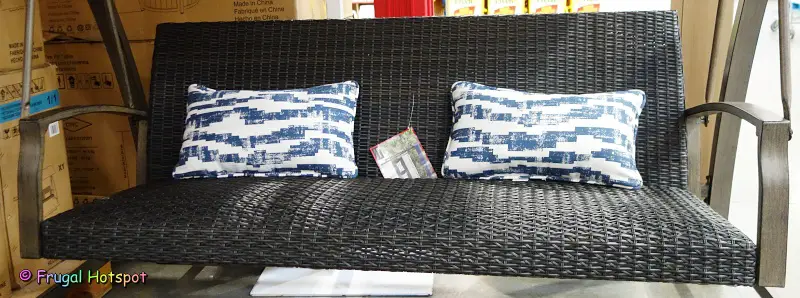 Agio Cameron Woven Patio Swing | Costco Display