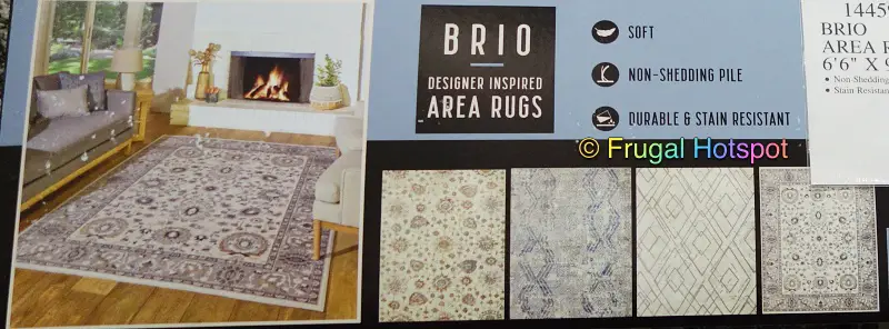 Brio Designer Area Rug 6'6 x 9' | 4 styles | Costco