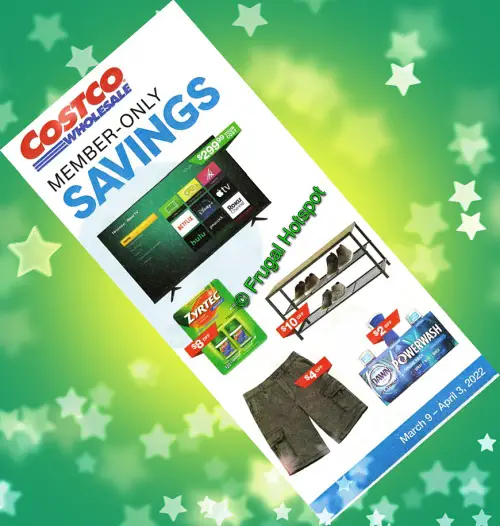 Costco Coupon Book MARCH 2022 Green Cover