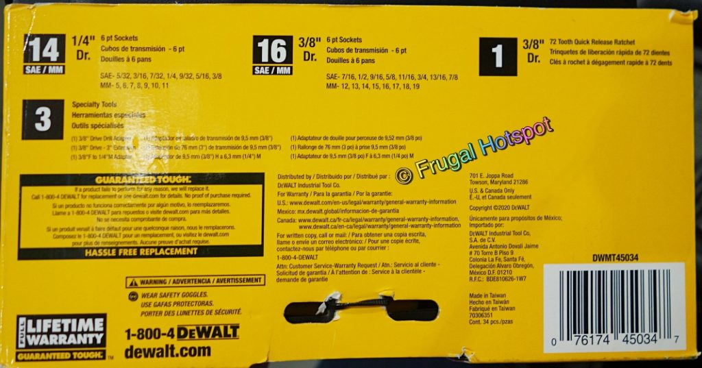 DeWalt 34Piece Drive Socket Set Costco Sale! Frugal Hotspot