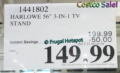 Harlowe TV Stand | Costco Sale Price