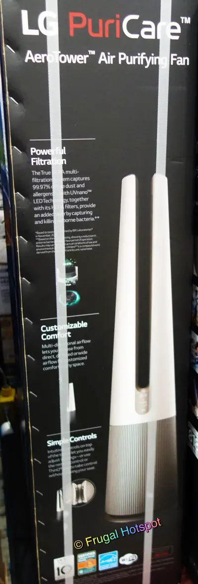 LG PuriCare AeroTower Air Purifying Fan | info | Costco