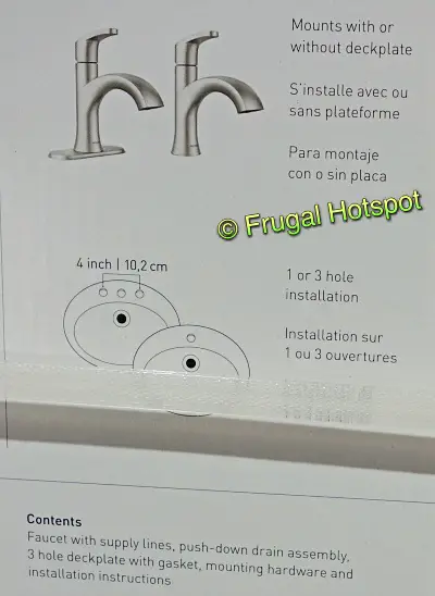 Moen Karis Bathroom Faucet info | Costco