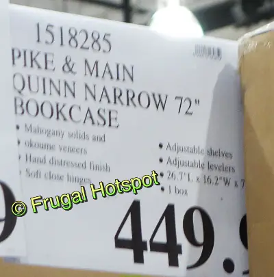 Pike and Main Quinn Bookcase | Costco Price