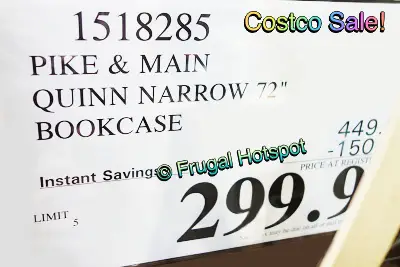 Pike and Main Quinn Bookcase | Costco Sale Price