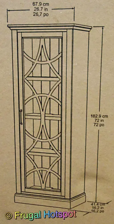 Pike and Main Quinn Bookcase dimensions | Costco Display