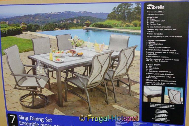 Sunvilla Hayden 7Pc Sling Dining Set at Costco! Frugal Hotspot