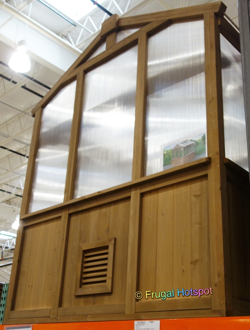 Yardistry 6 7 Ft X 7 8 Ft Cedar Poly Greenhouse At Costco Frugal Hotspot