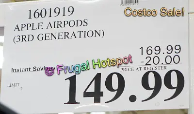 Apple AirPods 3rd Generation | Costco Sale Price