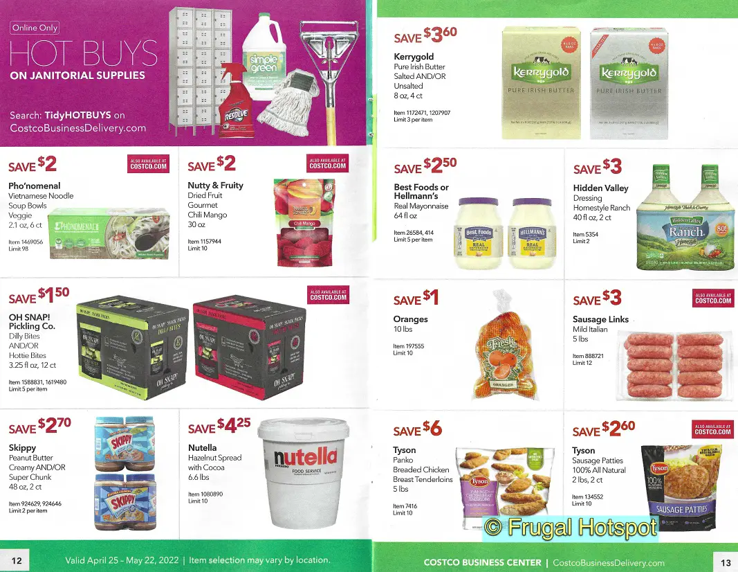 Costco Business Center MAY 2022 Coupon Book P 12 and 13