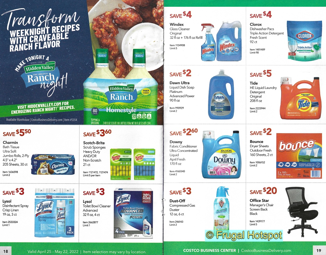 Costco Business Center MAY 2022 Coupon Book P 18 and 19