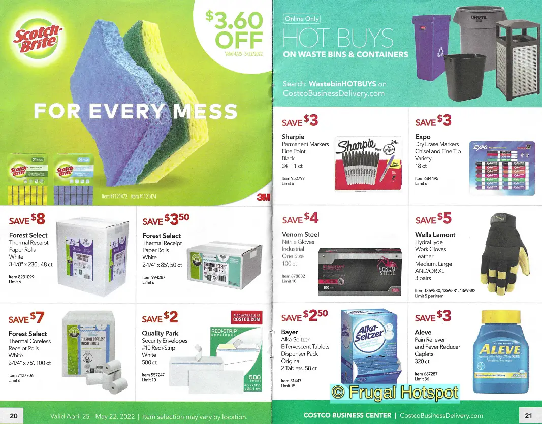 Costco Business Center MAY 2022 Coupon Book P 20 and 21