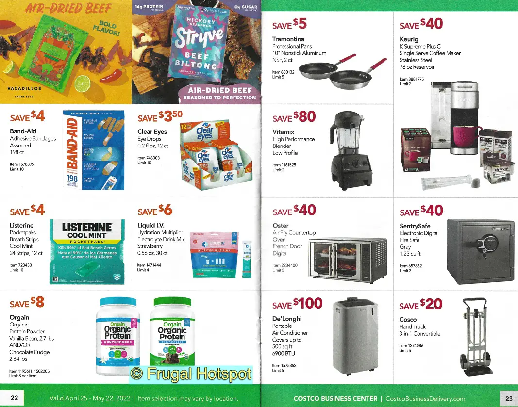 Costco Business Center MAY 2022 Coupon Book P 22 and 23