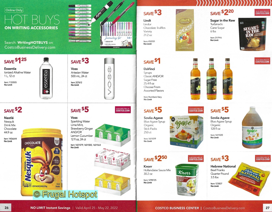 Costco Business Center MAY 2022 Coupon Book P 26 and 27