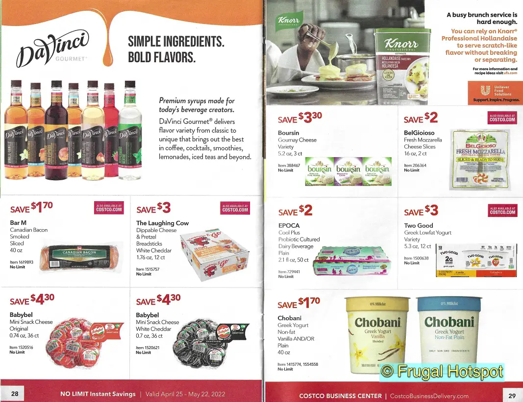 Costco Business Center MAY 2022 Coupon Book P 28 and 29