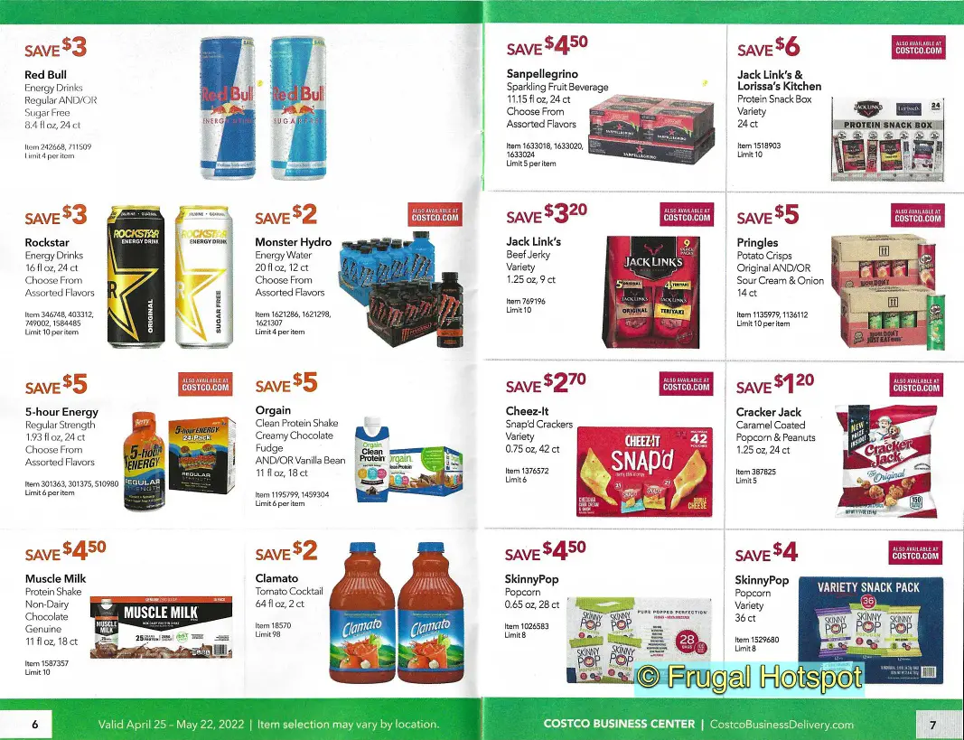 Costco Business Center MAY 2022 Coupon Book P 6 and 7