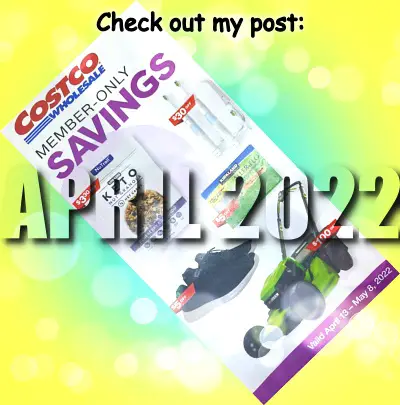 Costco Coupon Book Cover April 2022 | Check out my post
