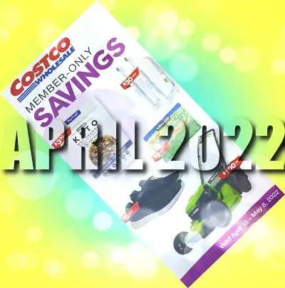 Costco Coupon Book Cover April 2022