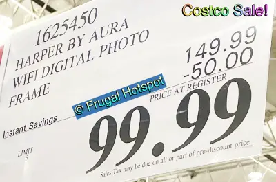 Harper Aura Smart Digital Photo Frame | Costco Sale Price