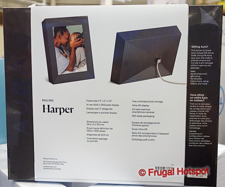 Harper by Aura Digital Photo Frame Costco Sale! Frugal Hotspot