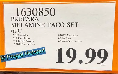 Prepara Taco Serving Set | Costco Price | Item 1630850