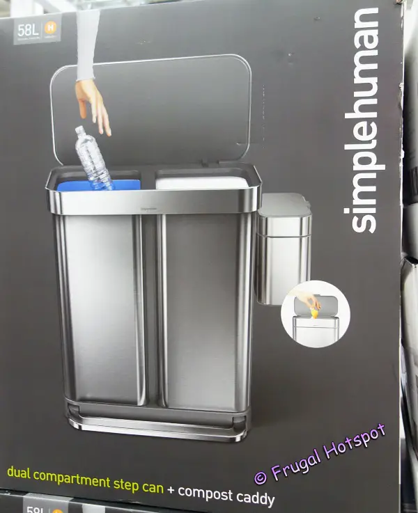 Simplehuman 58L Dual Compartment Step Can + Compost Caddy (Unboxing & First  Impressions!) 