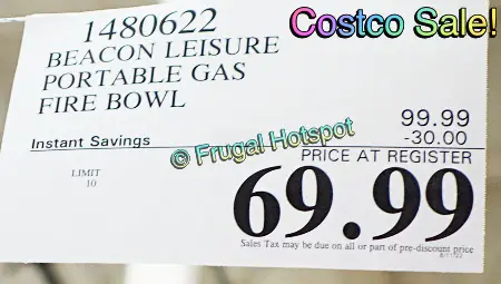 Photo of Costco Sale Price of $69.99
