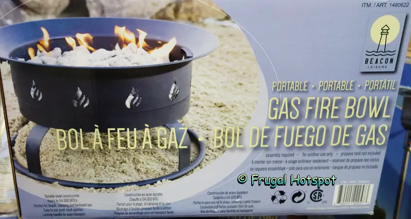 Beacon Leisure Portable Gas Fire Bowl | Costco